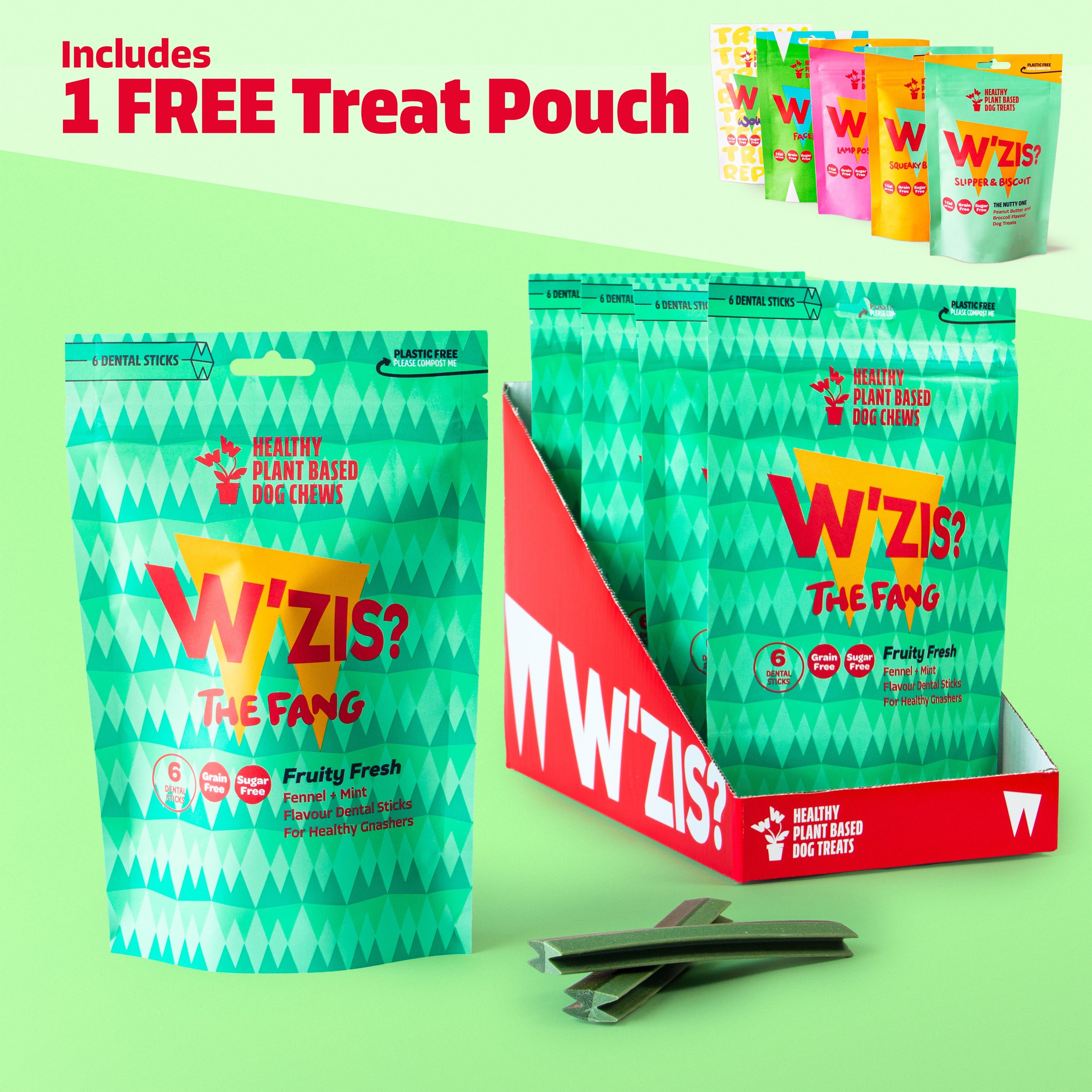 Chew Pouch Bundle – 4pk plus 1 Free Treat Pouch