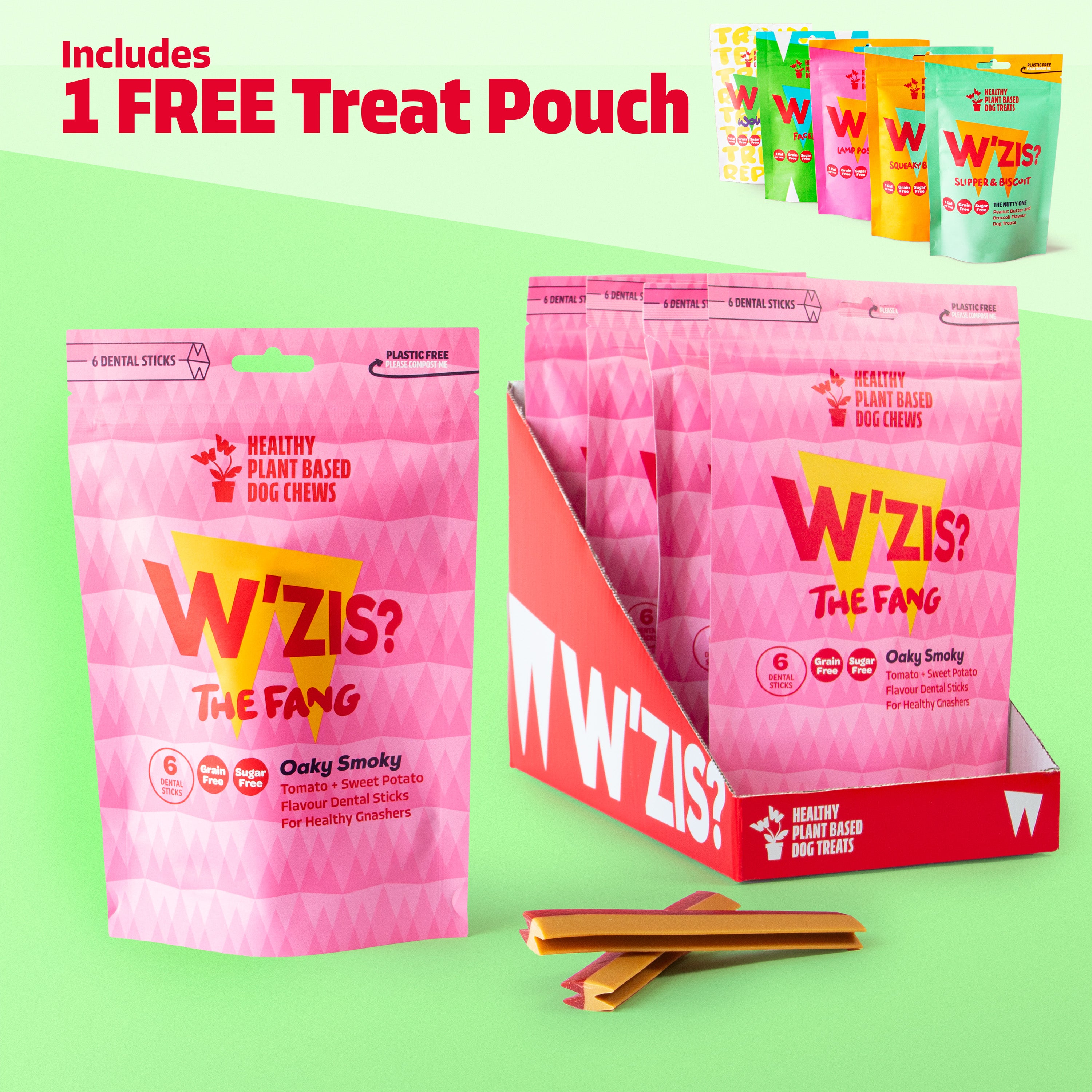 Chew Pouch Bundle – 4pk plus 1 Free Treat Pouch