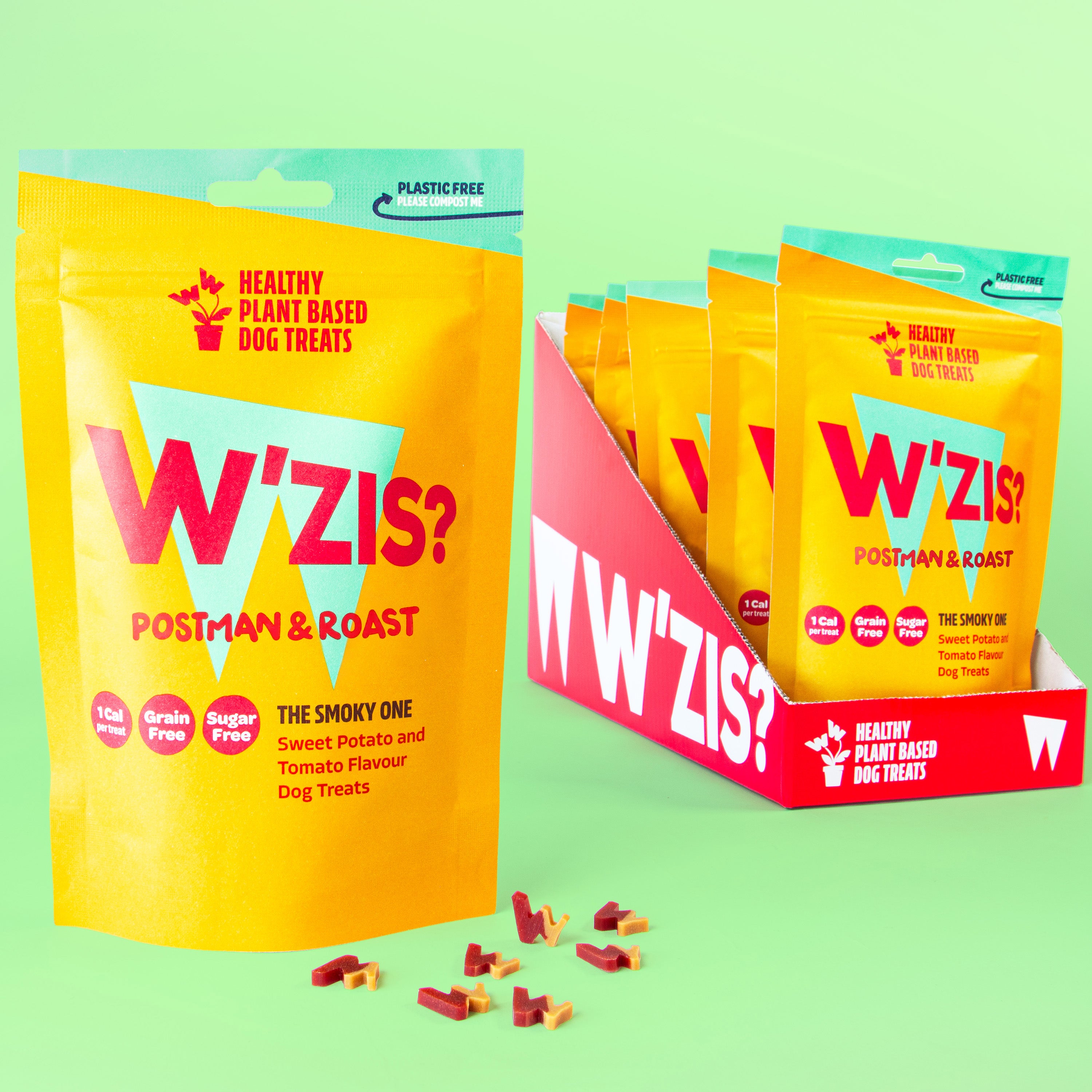 5 pouches of Postman & Roast Dog Treats