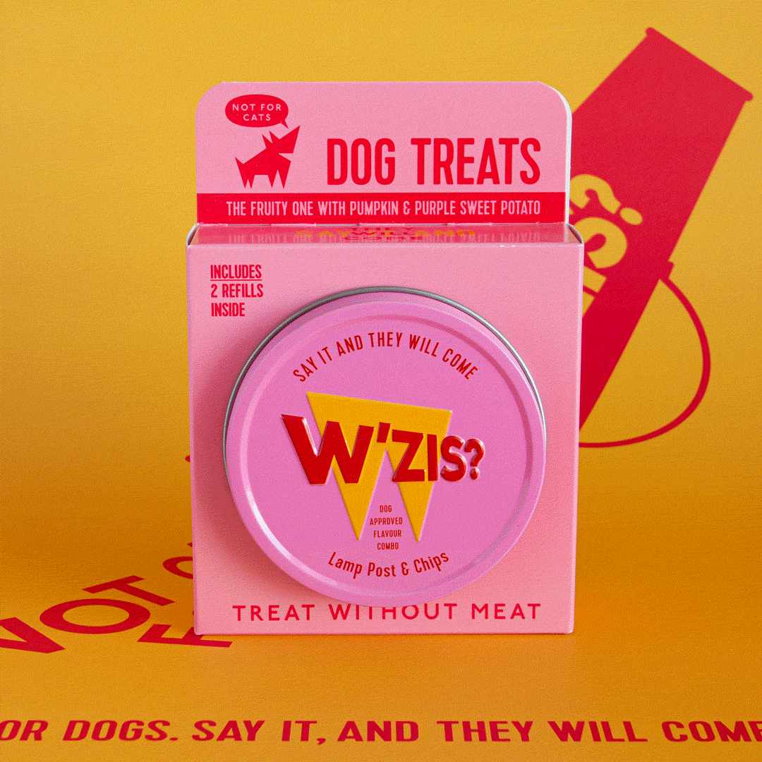 Eco-friendly range of dog treats in 3 flavours tin refill - an ideal value purchase