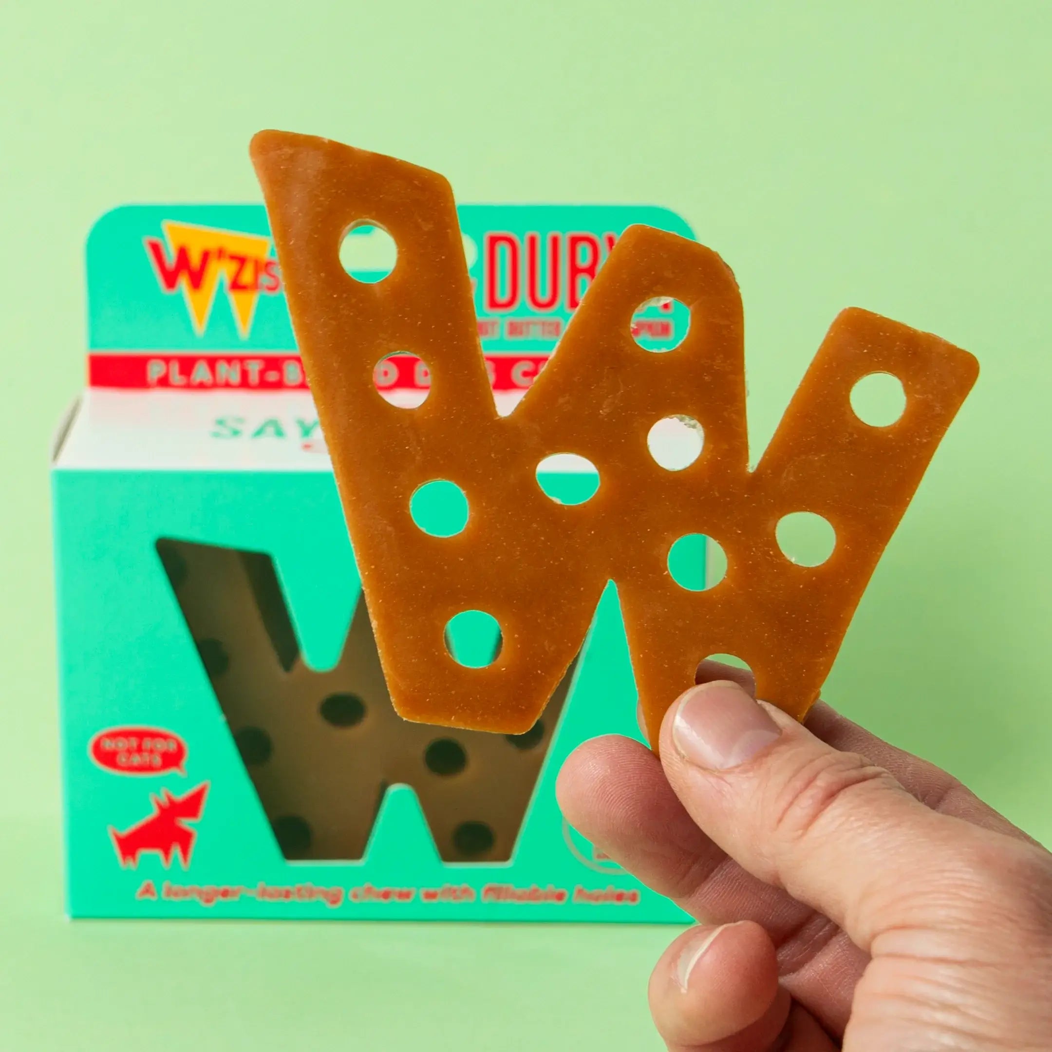 Close up of our Dubya grain free, sugar free dog chews