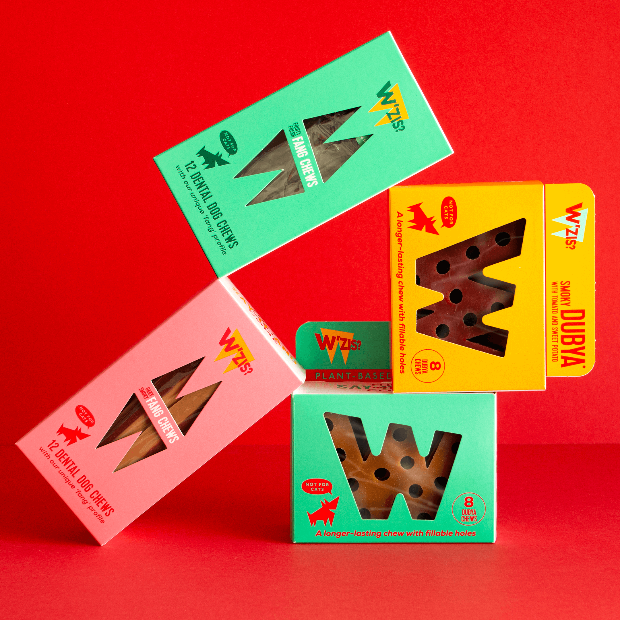 W'ZIS Chew Box with plant-based, smoky dog chews