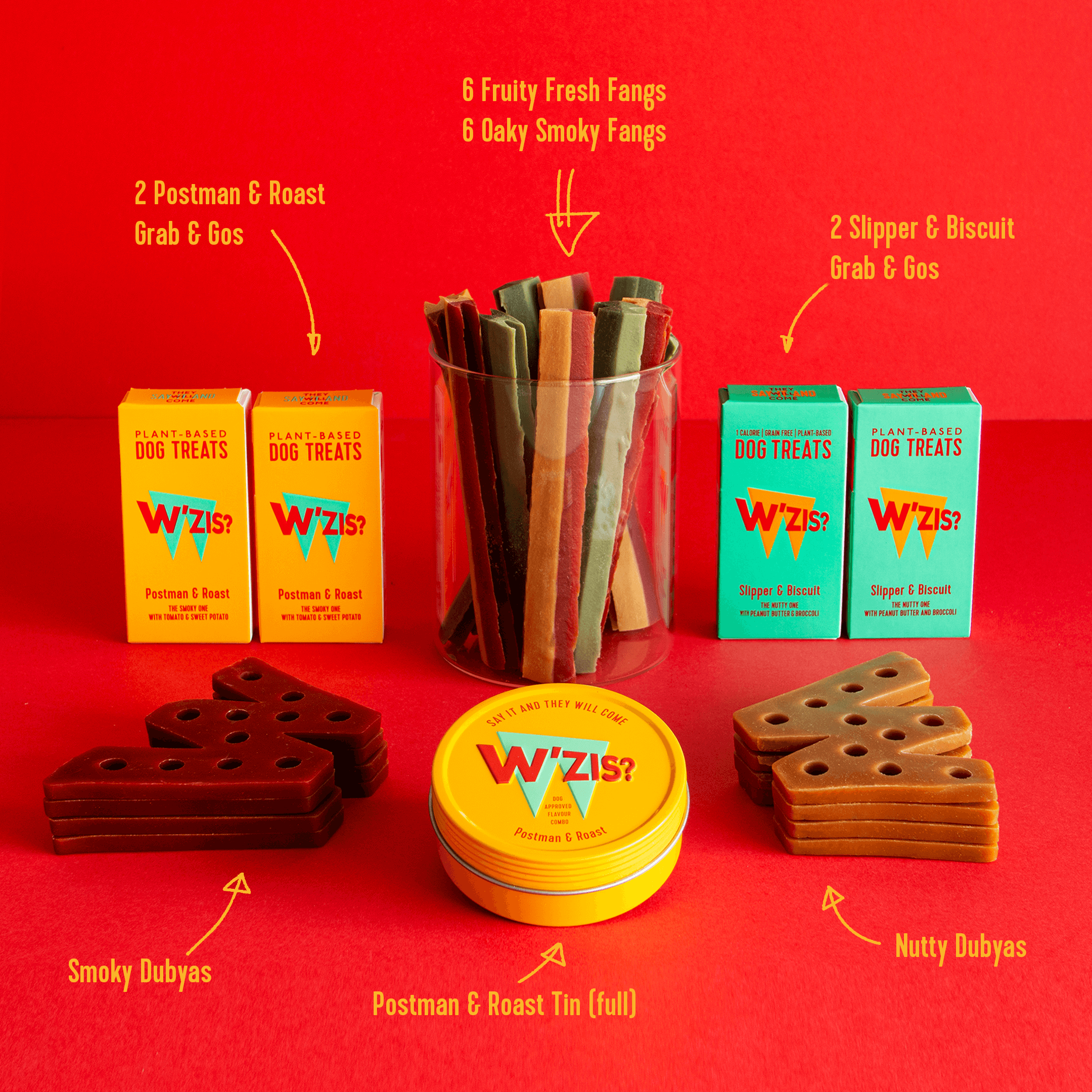Grain-free dog treats from the W'ZIS Sampler Box